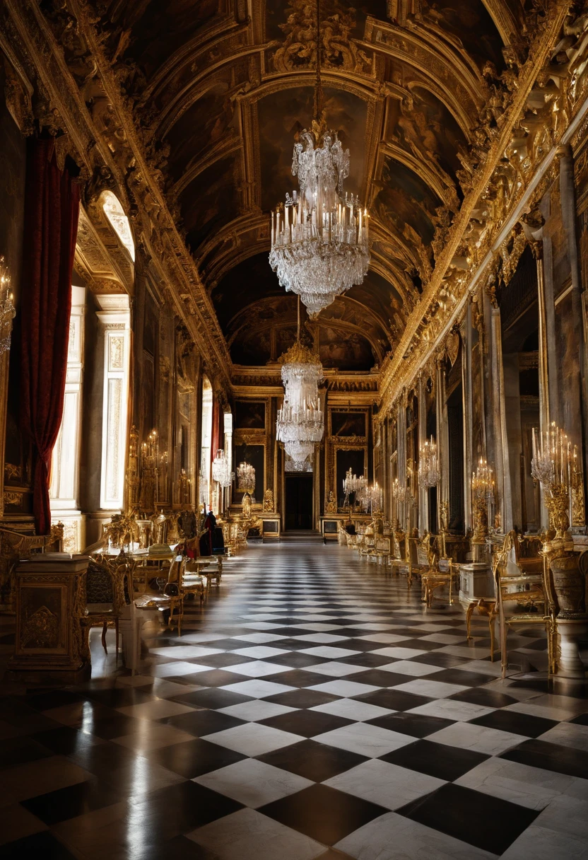 The Palace of Versailles is used as a school、Most of them are in noble status, Royalty and aristocracy, etc.、Commoners go to school to become servants、Royalty and nobility wear white uniforms、Commoners wear black uniforms、Strict hierarchy within the school、Lots of royalty, nobility and commoners
