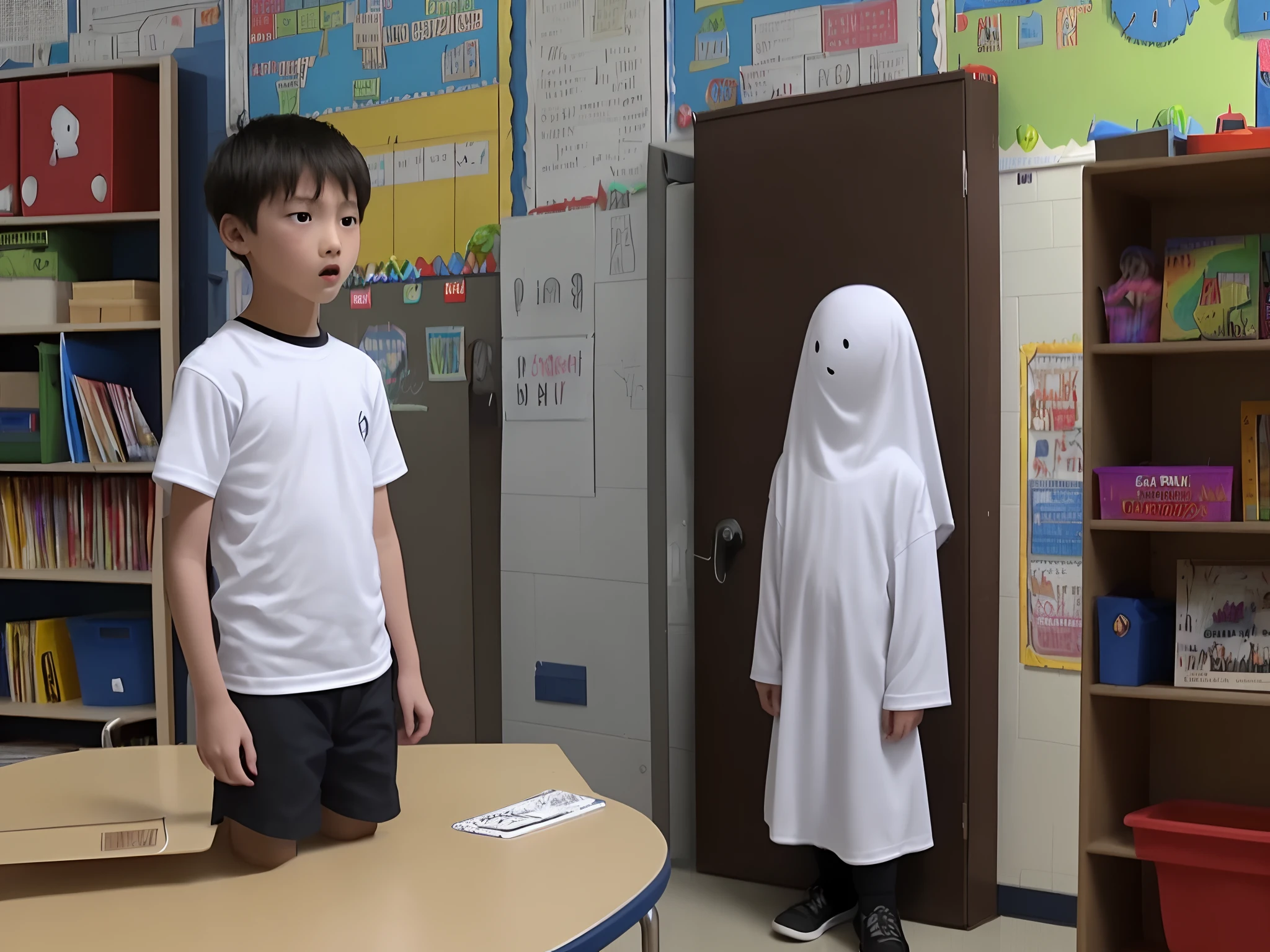 A ghost possesses an