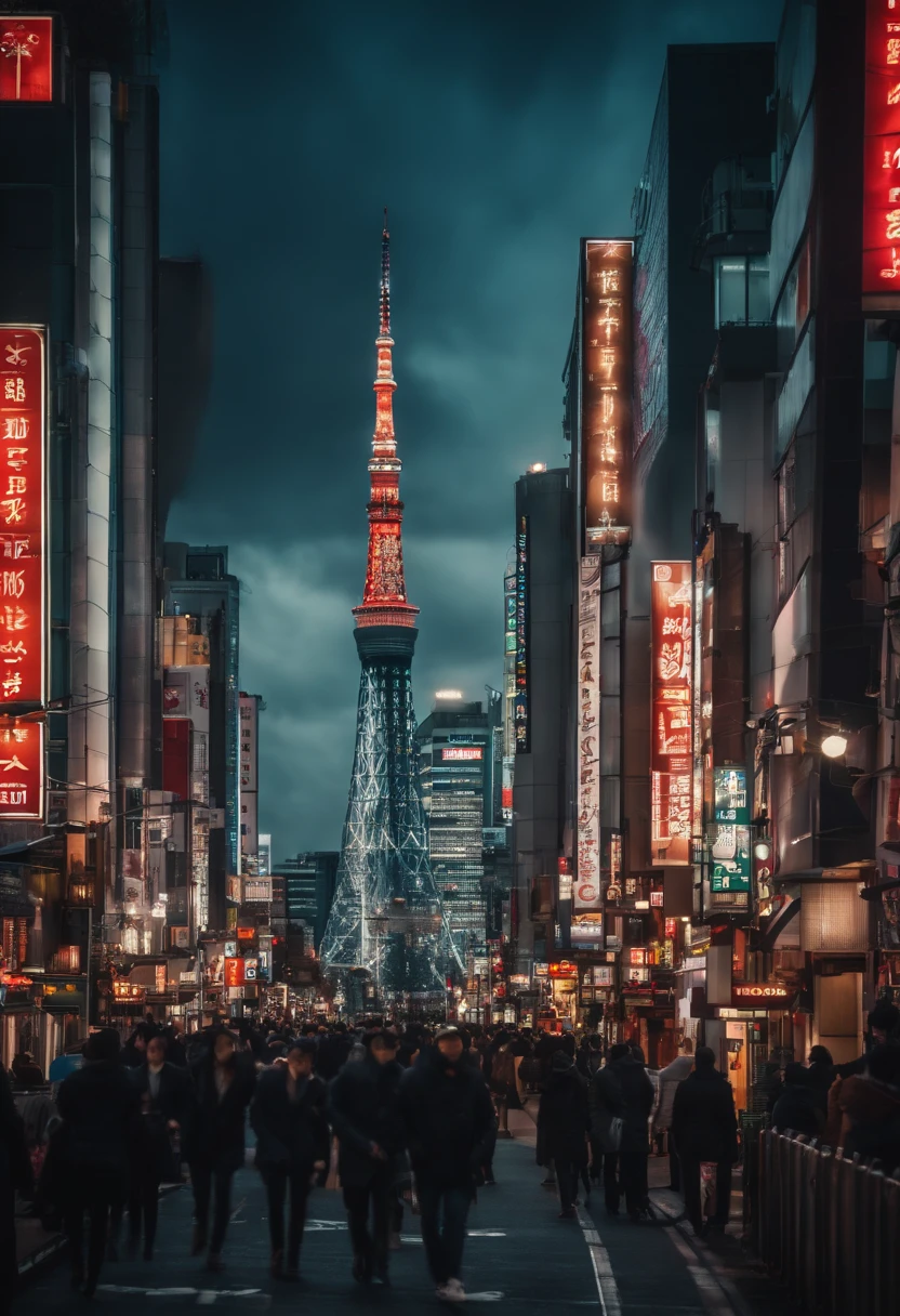 Futuristic cities、kosmos、spaceships、Huge city、Futuristic City Tokyo、Tokyo Tower、Tokyo Skytree、Tokyo 100 Years Later、Megalopolis Tokyo