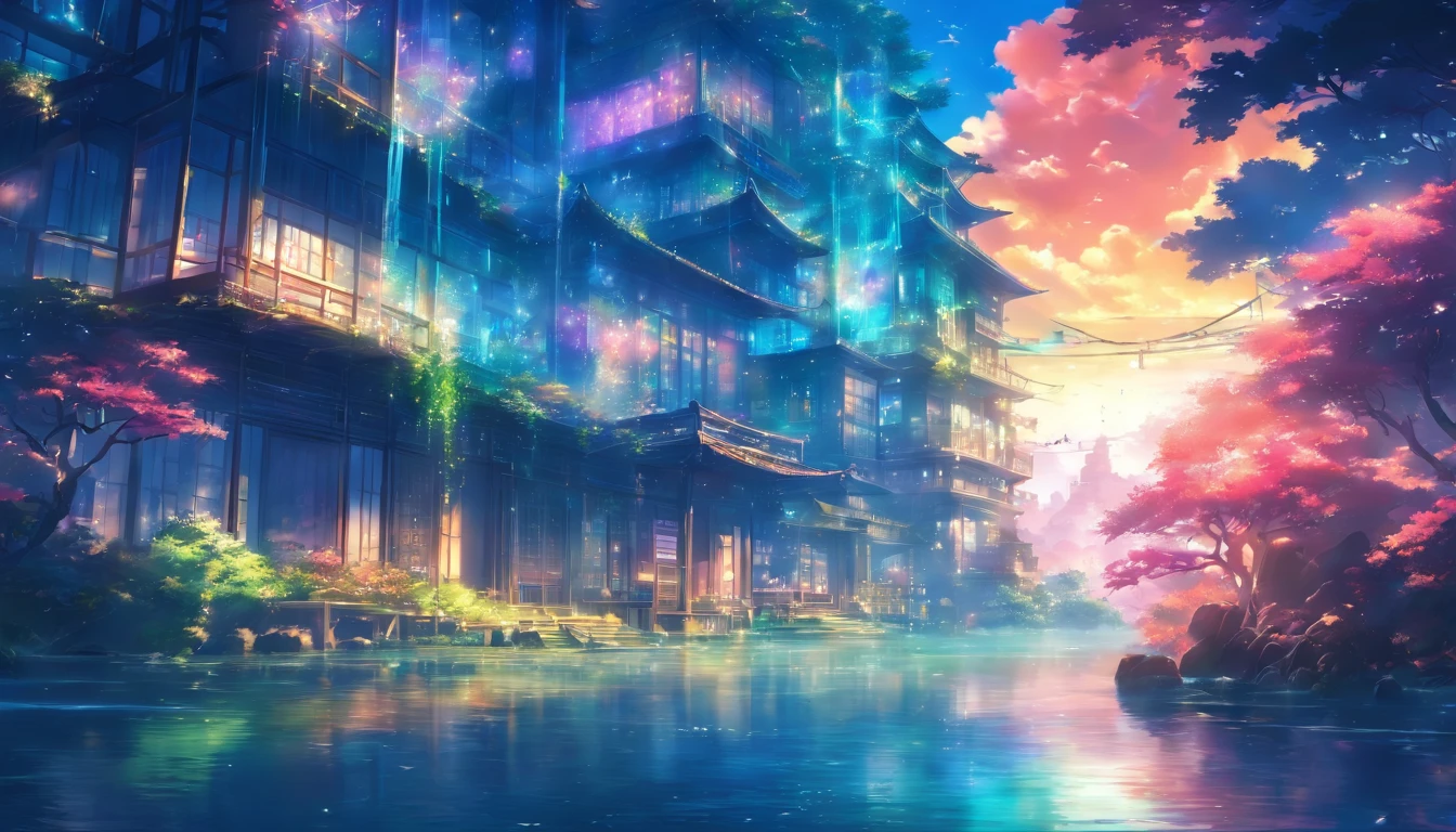 house of glass, paisagem ampla,