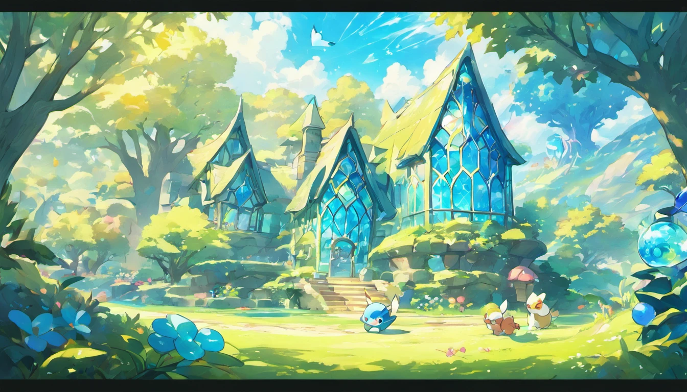 house of glass, paisagem ampla,