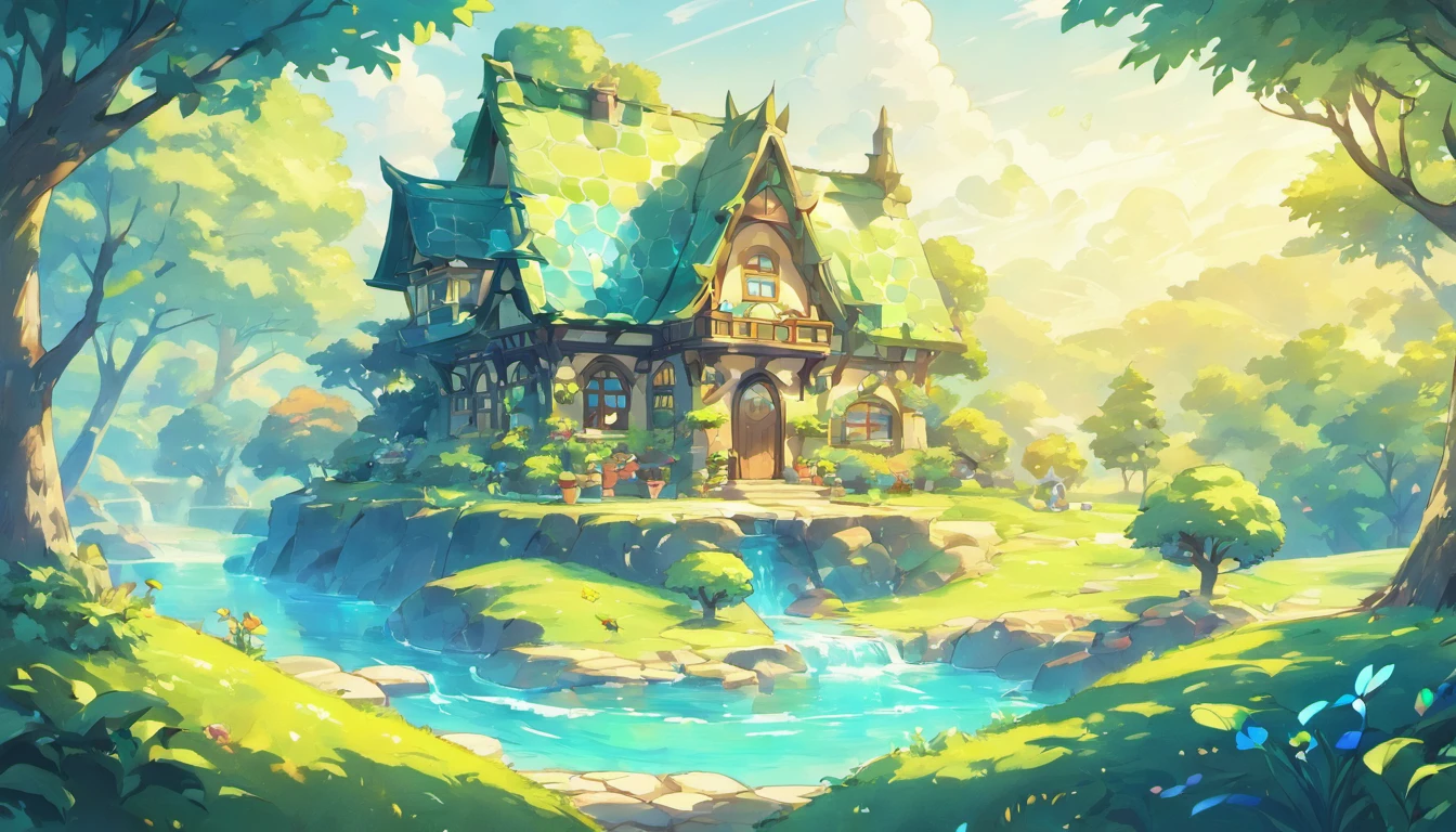 house of glass, paisagem ampla,