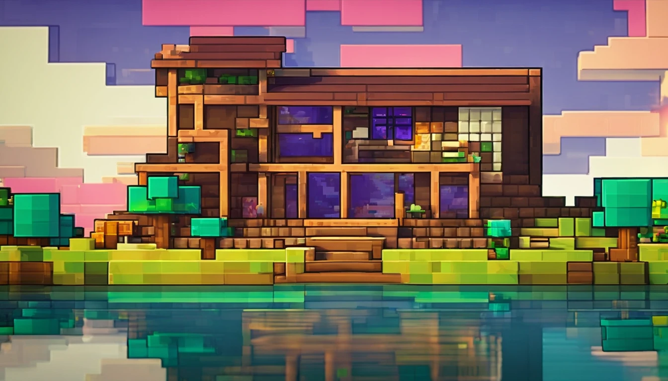house of glass, paisagem ampla,