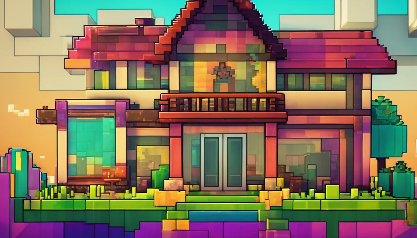 house of glass, paisagem ampla,