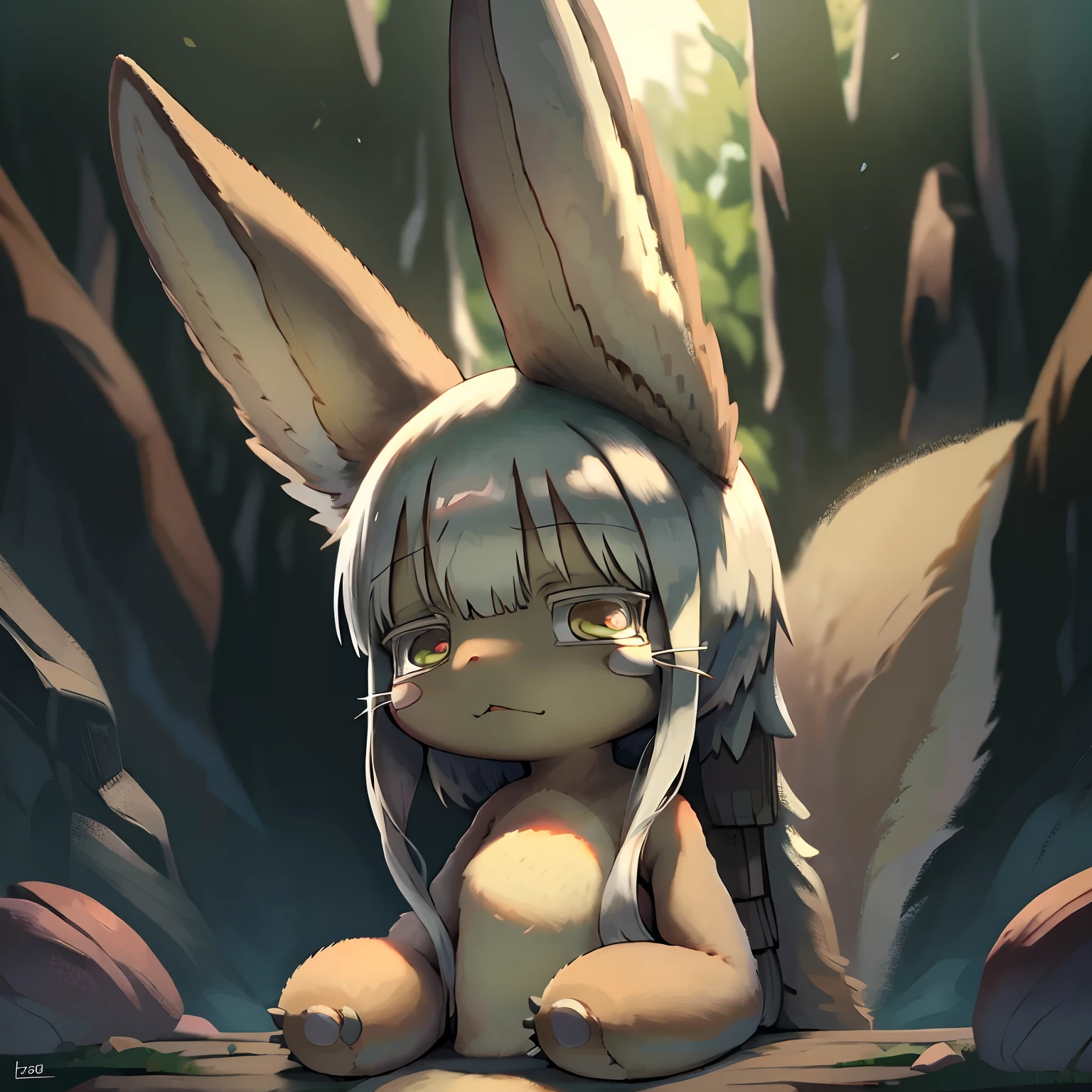 Nanachi, Nanachi (Made in Abyss), masterpiece, high quality, Detailed and beautiful eyes, Detailed body