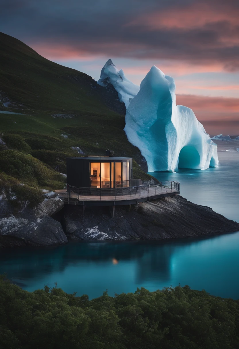 House in the iceberg 4k images