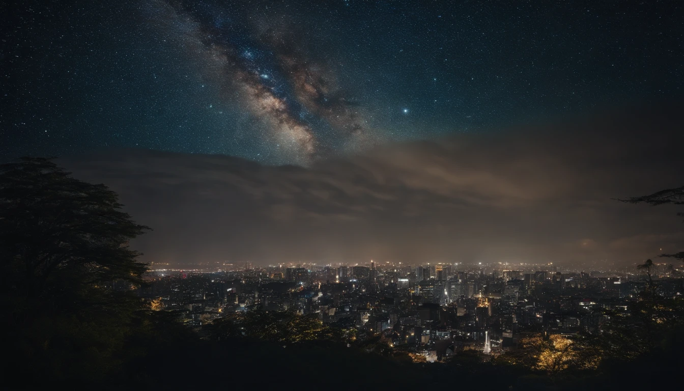 Tokyo's amazing starry sky、milkyway