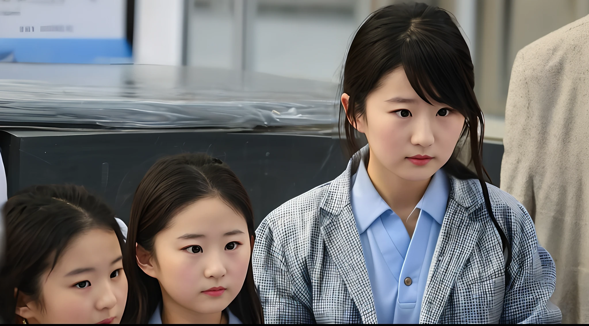 Japanese high school girl、Wearing a uniform、A cute junior girl who is a little short in height
