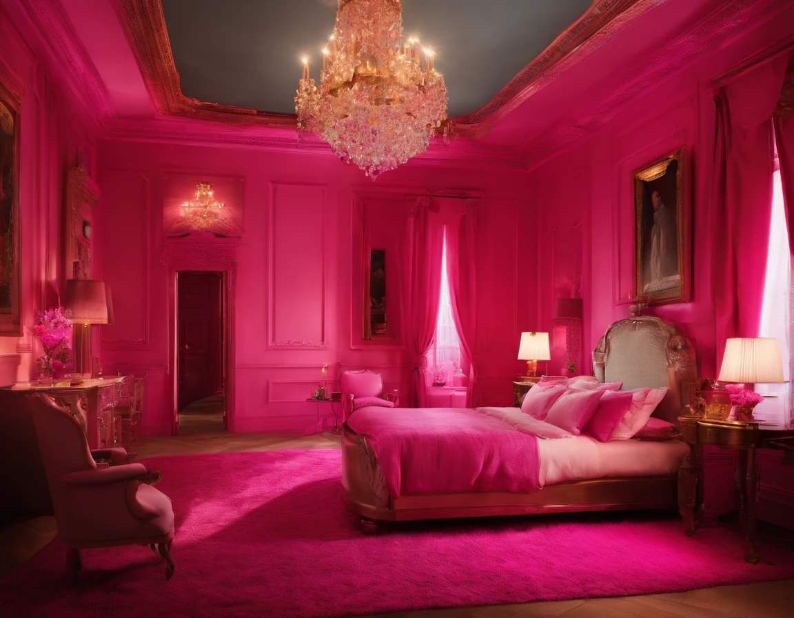 the night,Pink maiden bedroom