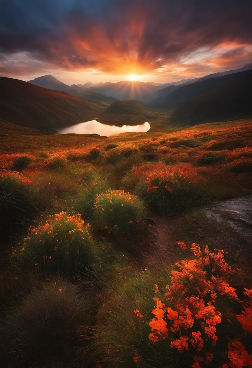 Inspiring landscapes,Creating a landscape with light, Very motivating, abstract and inspiring colors