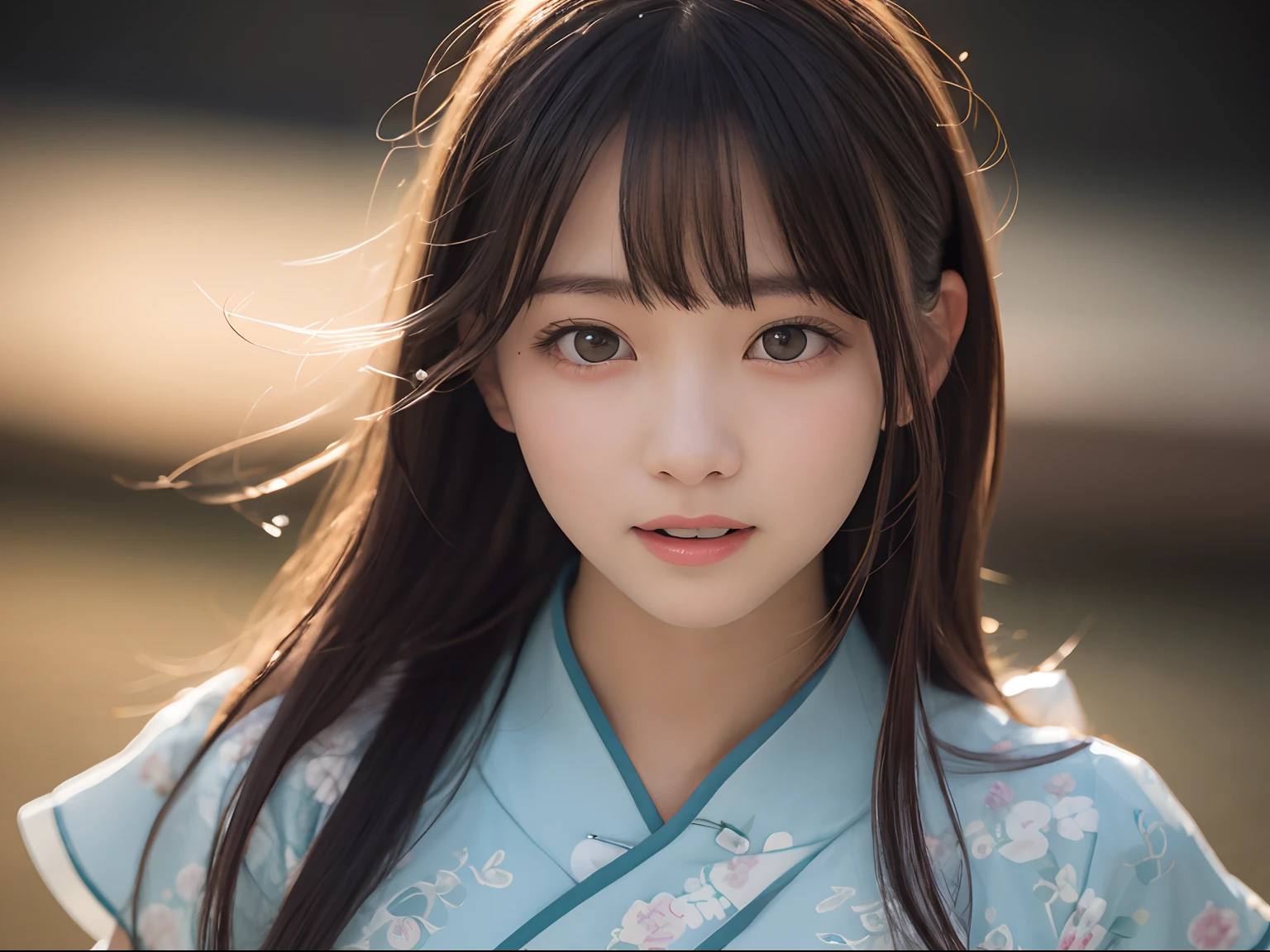 Focus on people。Create and express the best shining composition of the person in a realistic way。((masterpiece))、(((top-quality)))、((ultra-detailliert))、(A hyper-realistic)、(highly detailed CGillustration)、(extremely delicate and beautiful)、Girl a masterpiece、top-quality、Realistic skin feeling、Realistic fabric、We will introduce a realist illustration focusing on the center front of girls with realistic and ultra-detailed eyes.。This is the absolute rule, and the following sentence expresses the image quality。 The greatest painter in human history meets an unparalleled beauty、It is the greatest masterpiece in the history of the Inuiku Ichigo, which depicts the most beautiful figure of a lifetime.。 Create stunning anime artwork that is currently trending on seaStation、Introducing exquisite beauty and seductive aesthetics。