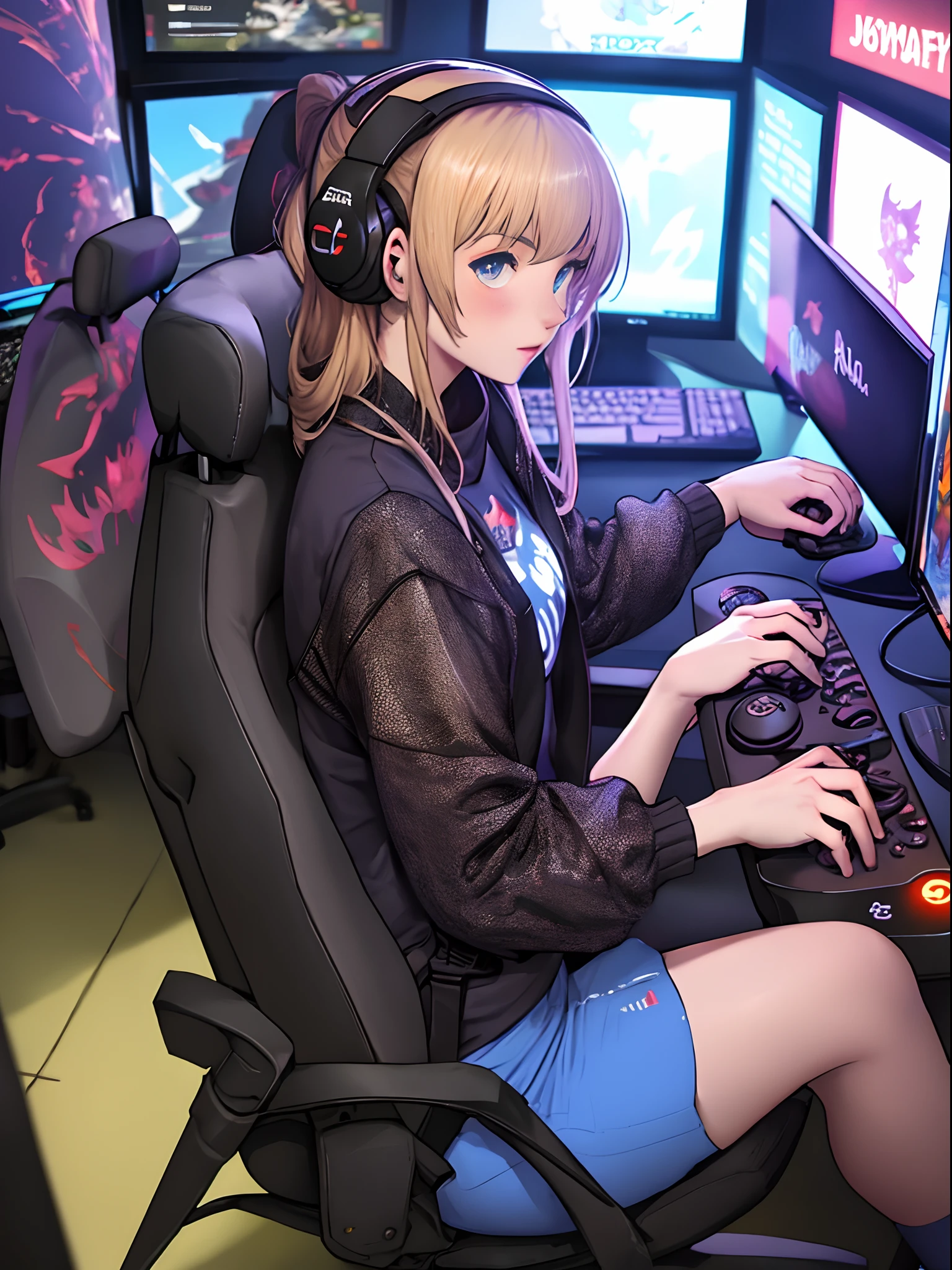 German Gamer girl