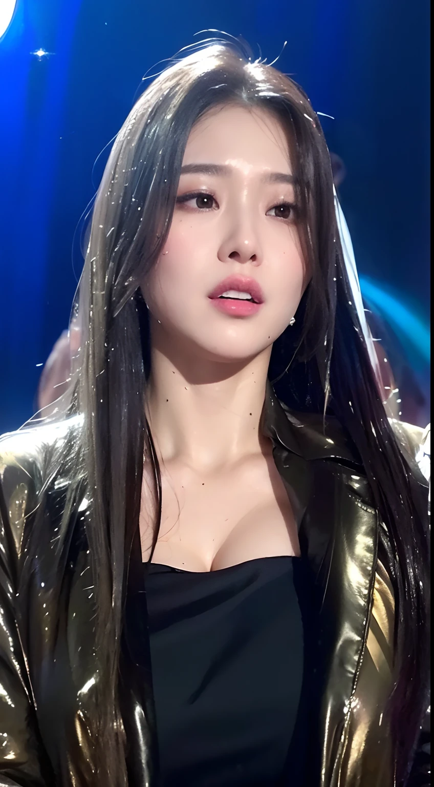 Droopiest gigantic saggiest longest tits, (olied oily sweaty shiny wet skin), white silk buttoned up shirt with long sleeves