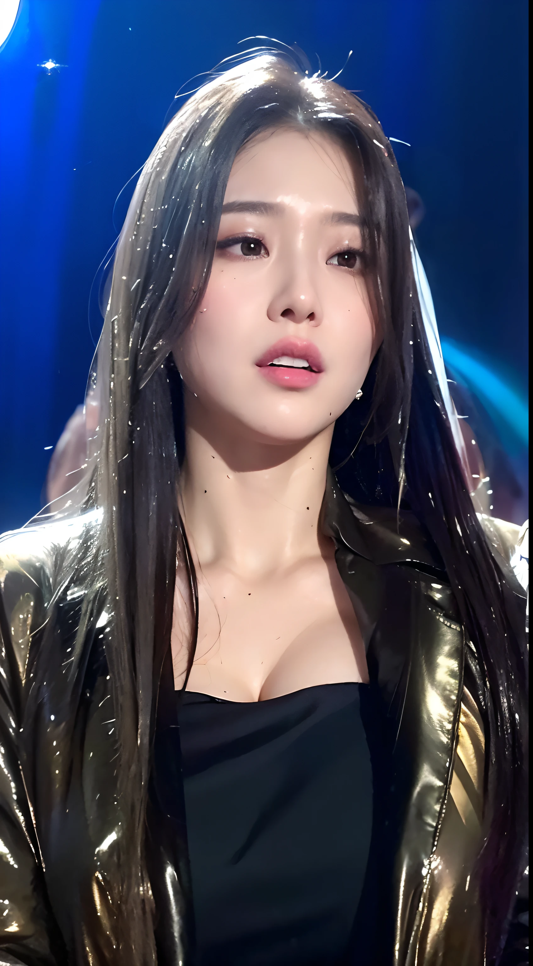 Droopiest gigantic saggiest longest tits, (olied oily sweaty shiny wet skin), white silk buttoned up shirt with long sleeves