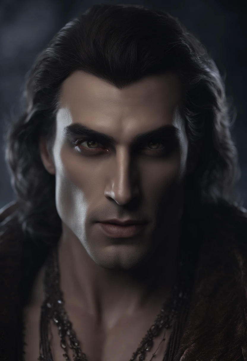 Insanely detailed photograph of a gorgeous vampire alien man, Renascimento, longos cabelos brancos, intrincados olhos brancos, genial, Ethereal, hiperdetalhado, 32k resolution, dynamic lighting, umbigo coberto, hiper detalhado, intrinsecamente detalhado, trending on ArtStation, terno de luxo branco, Volumetric lighting, BalenciagaStyle