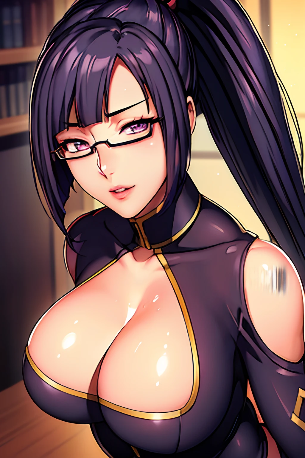 Beautiful, looking at viewer, show whole body (police uniform:1.5), city background, semi-rimless eyewear, black hair, very long hair, ponytail,Bangs,purple eyes, 1 girl, 20yo,Young female,Beautiful Finger,Beautiful long legs,Beautiful body,Beautiful Nose,Beautiful character design, perfect eyes, perfect face,expressive eyes,perfect balance, looking at viewer,(Focus on whole body), (innocent_big_eyes:1.0), official art,extremely detailed CG unity 8k wallpaper, perfect lighting,Colorful, Bright_Front_face_Lighting,shiny skin, (masterpiece:1.0),(best_quality:1.0), ultra high res,4K,ultra-detailed, photography, 8K, HDR, highres, absurdres:1.2, Kodak portra 400, film grain, bokeh:1.2, lens flare, (vibrant_color:1.2),professional photograph, (Beautiful,large_Breasts:1.4), (beautiful_face:1.5)