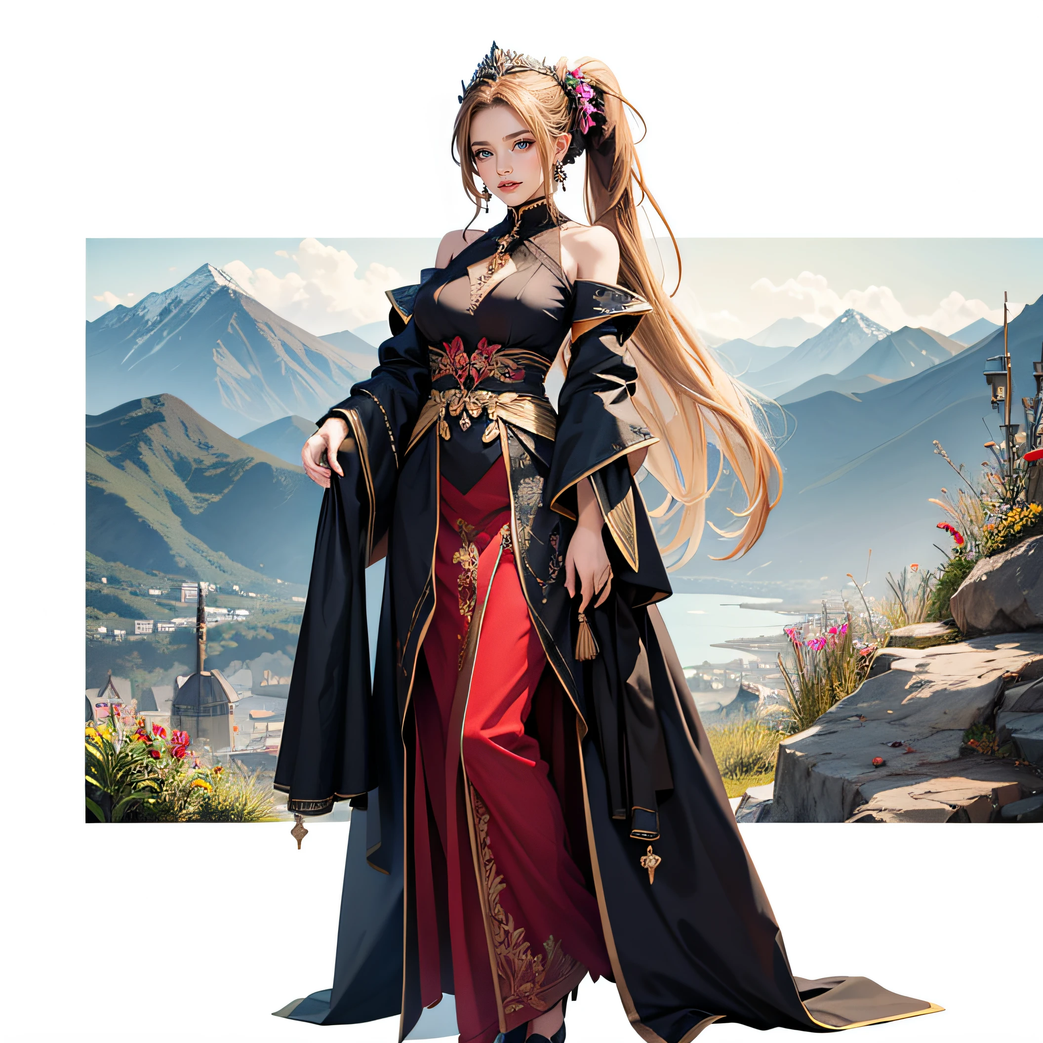fully detailed woman face