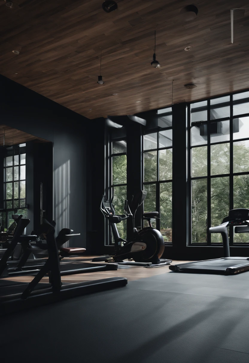 gym、traning、A black