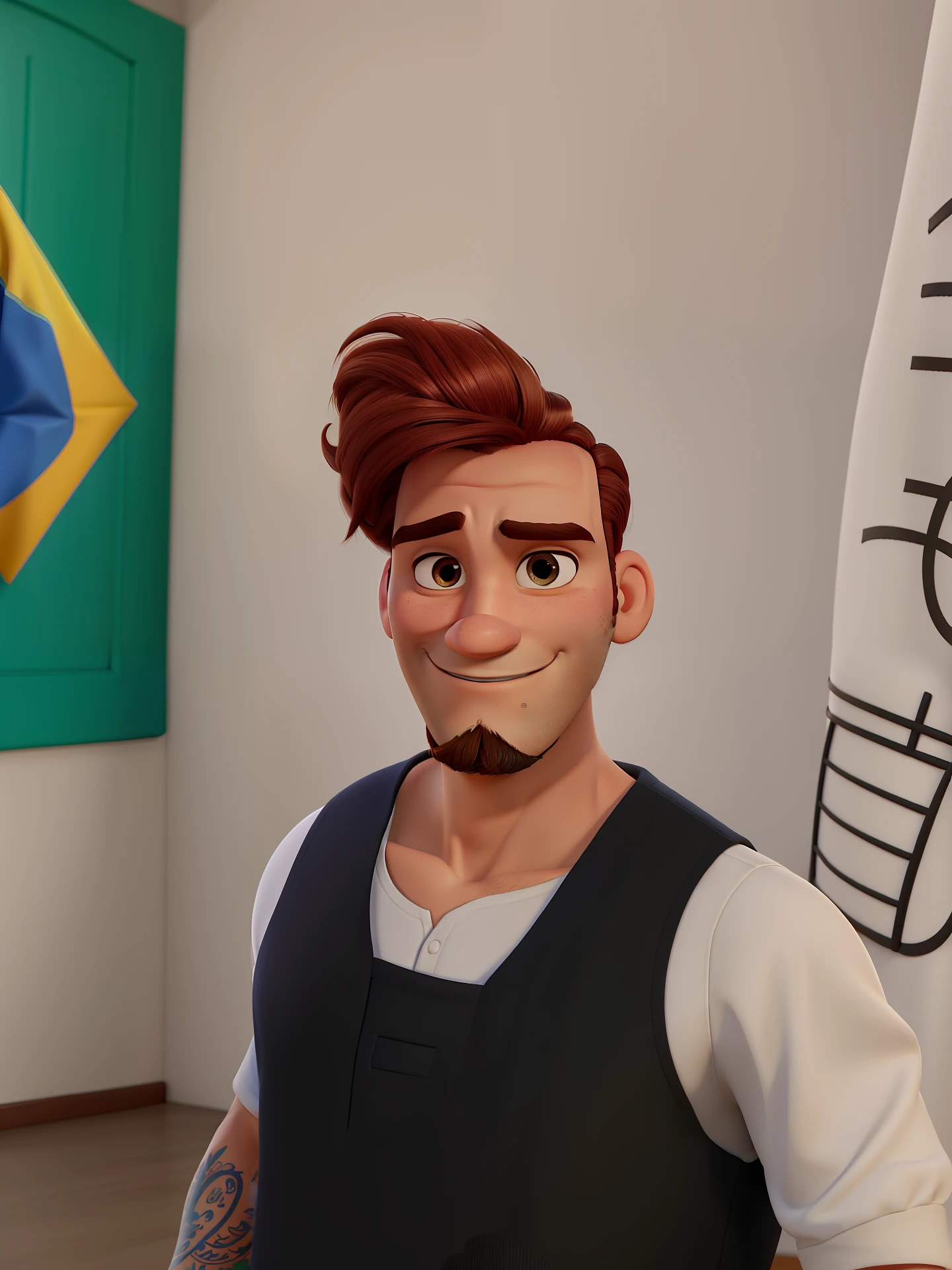 Casal estilo disney pixar melhor qualidade alta qualidade. Homem moreno cabelo comprido crespo barba e mulher loira olhos azuis cabelos longos lisos