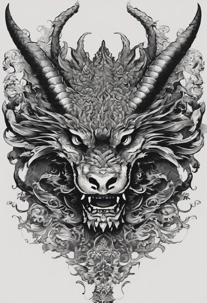 Auspicious dragon head totem