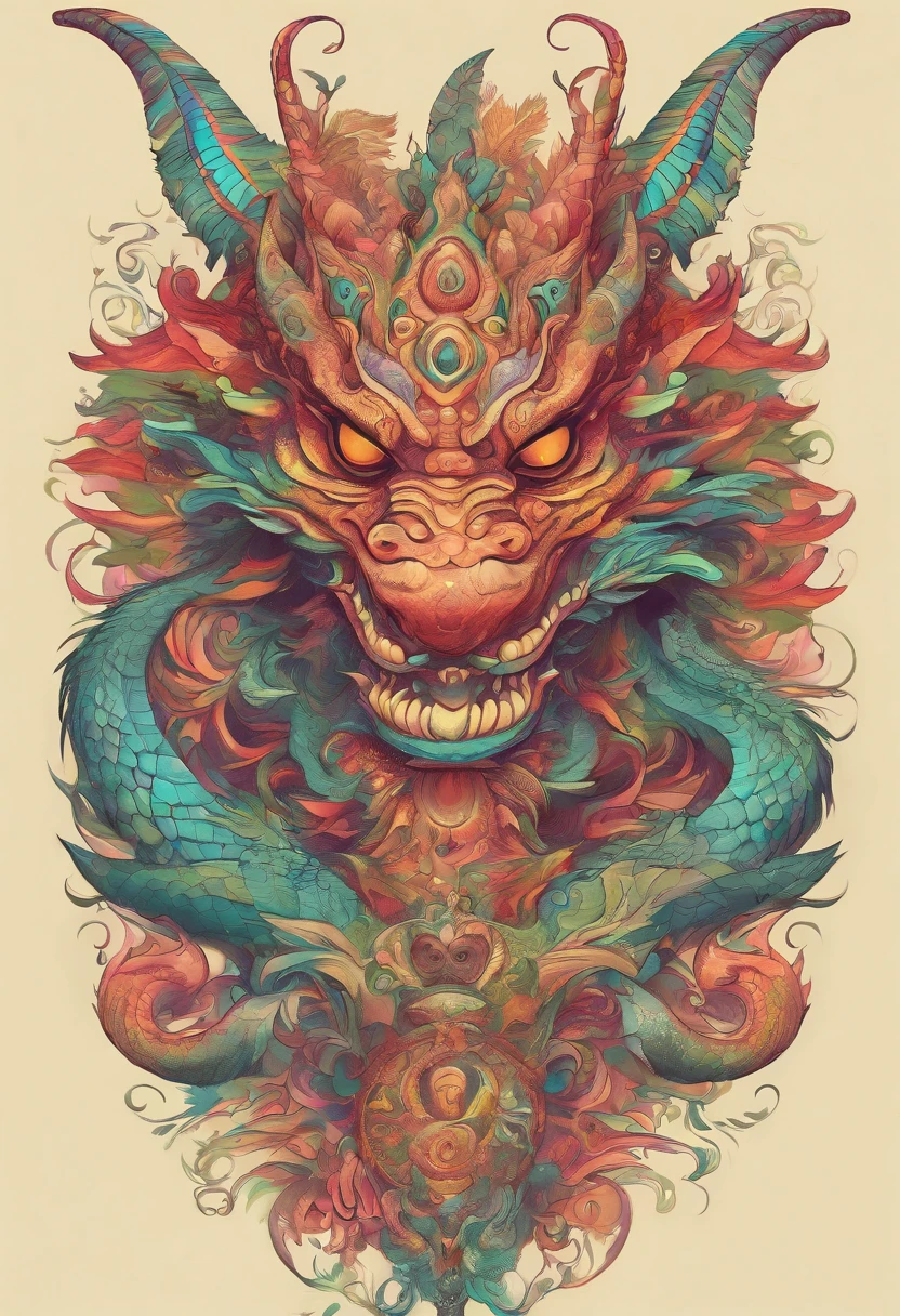 (masterpiece, top quality, best quality, official art, beautiful and aesthetic:1.2), a stunning art, abstract, flowery, centered, intricate, highly detailed, breathtaking beauty, precise line art, vibrant, comprehensive, cinematic, deep shadows, a blue dragon with yellow eyes <lora:Dhevv-HannyaMaskConcept:1.0>