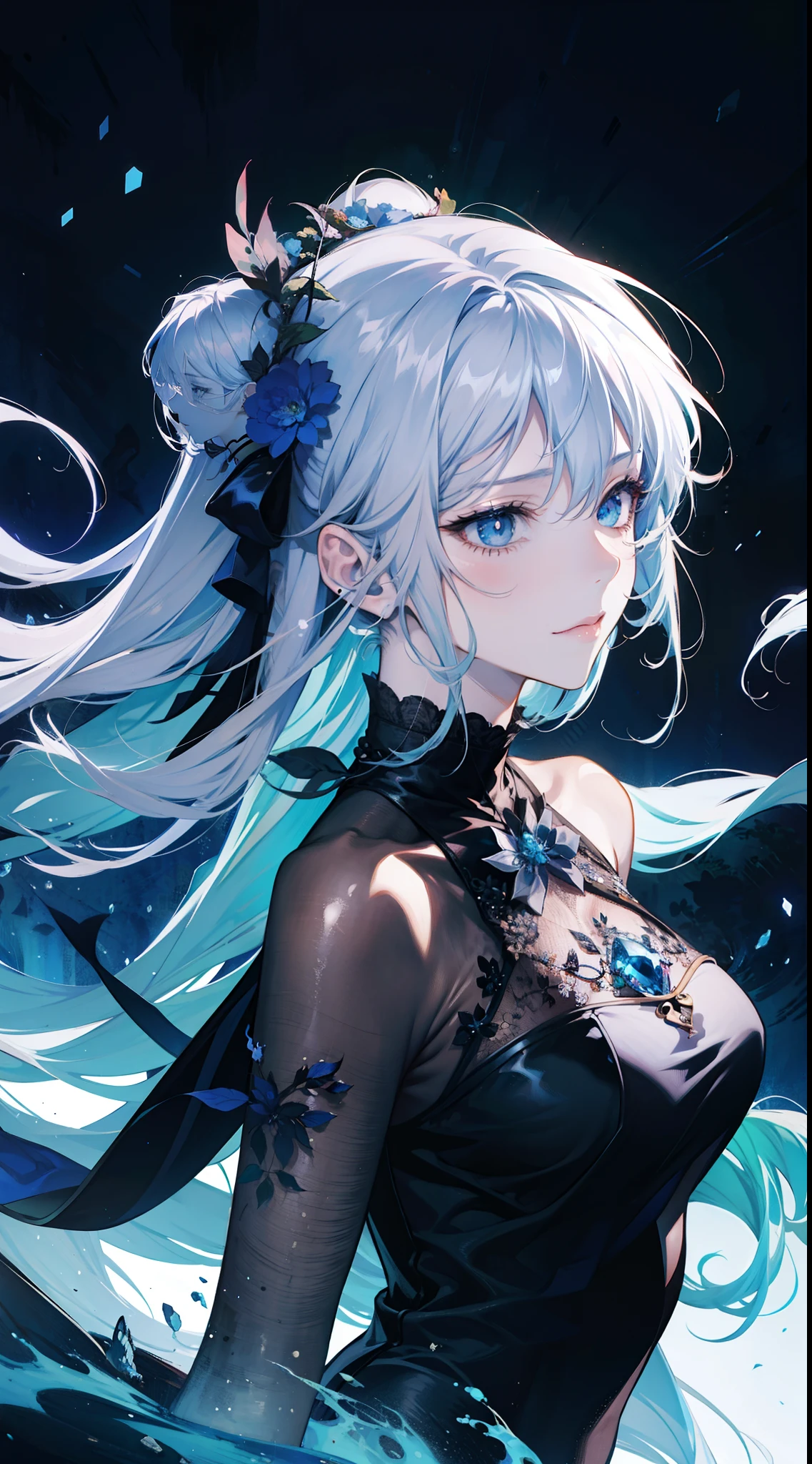anime - style image of a girl in a black dress, beautiful anime pose, anime beautiful girl, anime portrait of a beautiful girl, female anime style, young anime girl, realistic anime artstyle, beautiful guy in demon slayer art, tall anime guy with blue eyes, anime girl, badass anime 8 k, anime style 4 k, female anime character, very beautiful girl and sexy, sexy girl