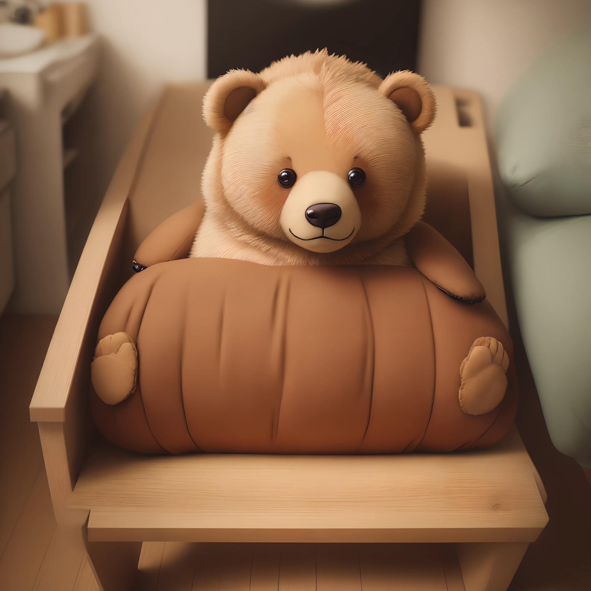 Bear toy floor cute furry
