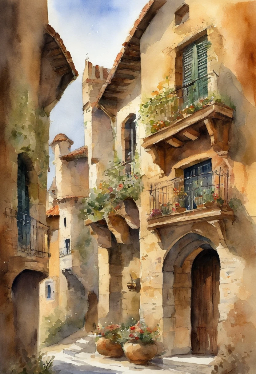 Medieval architecture,classical painting,Don't be characterized