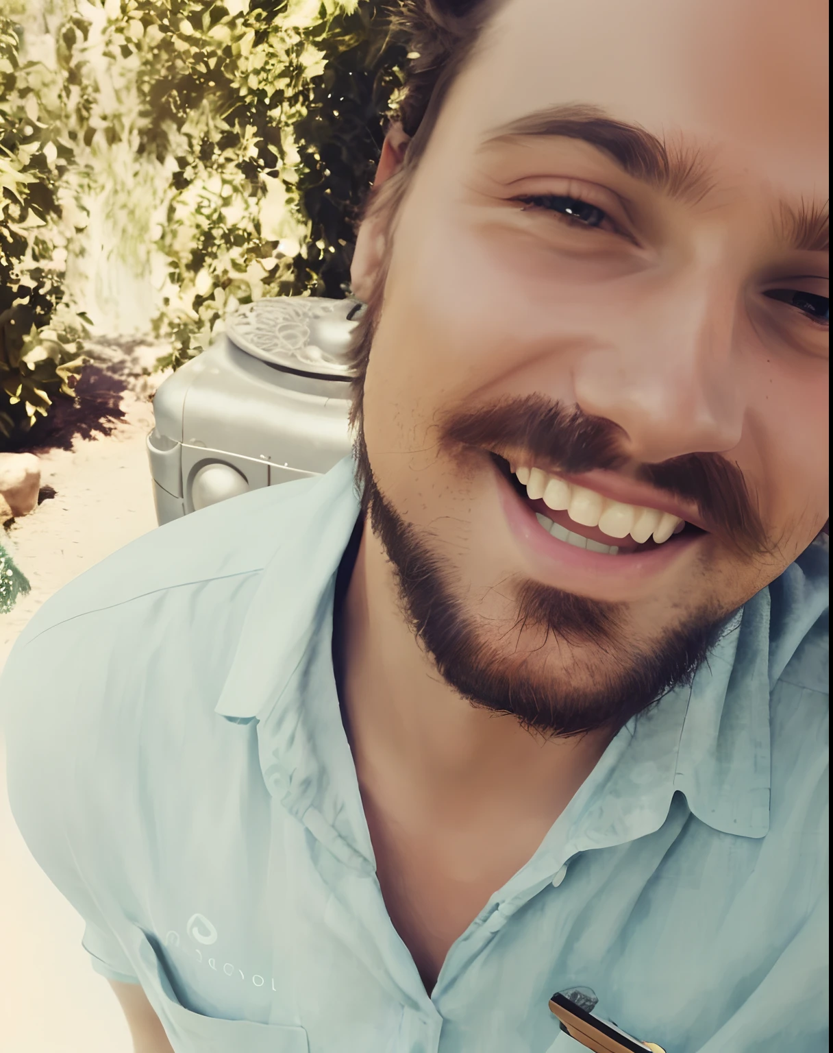 Original art quality, full body picture, Disney character animation style, young and handsome Jesus God, standing posture, hands naturally placed on both sides, looking ahead, gentle expression and smiling, eyes full of light, background light blue, translucent, with light as the theme, the focus of light is on the characters, the overall picture is fresh and bright.