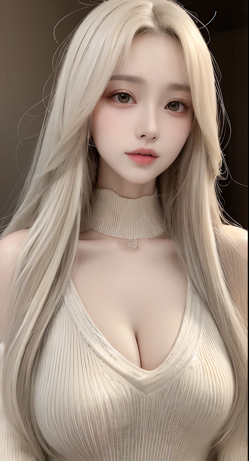 perfect figure beautiful woman:1.4,Layered Hair Style,Protruding cleavage:1.2,Two-dimensional clothing:1.5,Highly Detailed Face and Skin Textur,二重まぶた,Whiten the skin,long whitr hair