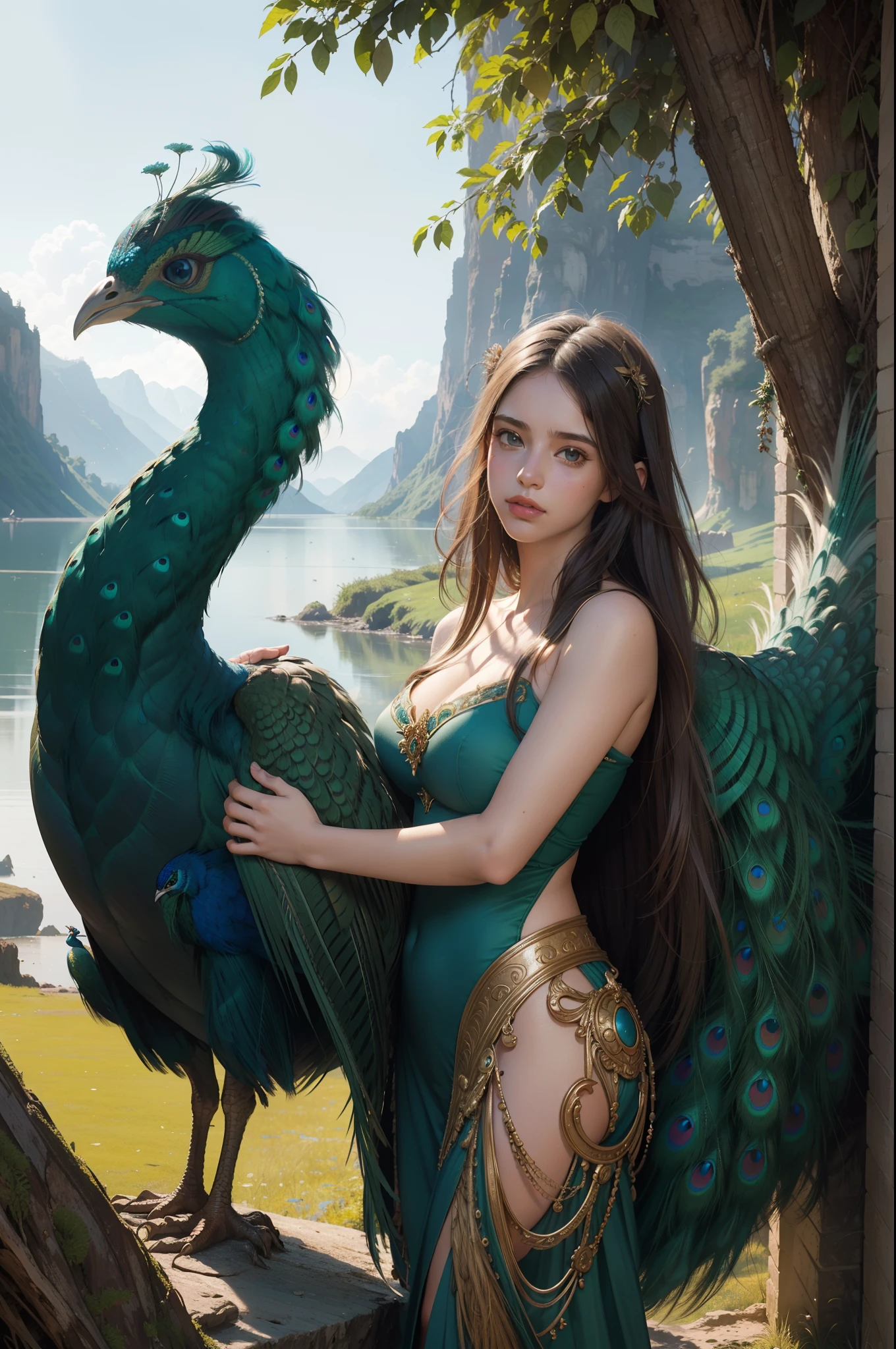 Immerse yourself in a mystical world where nature itself is comprised of intricate patterns and shapes. Trees grow according to mathematical equations, and dragons breathe fire fueled by digital flames. (References artists like Salvador Dali and Pablo Picasso) enormous tits