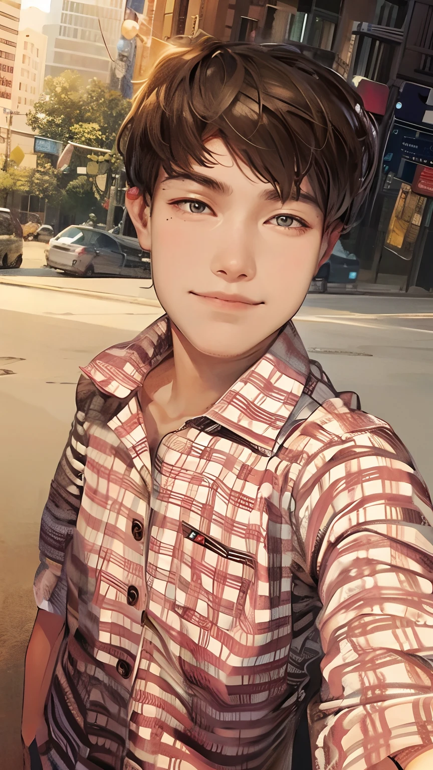 Beau face, smart boy, reality body