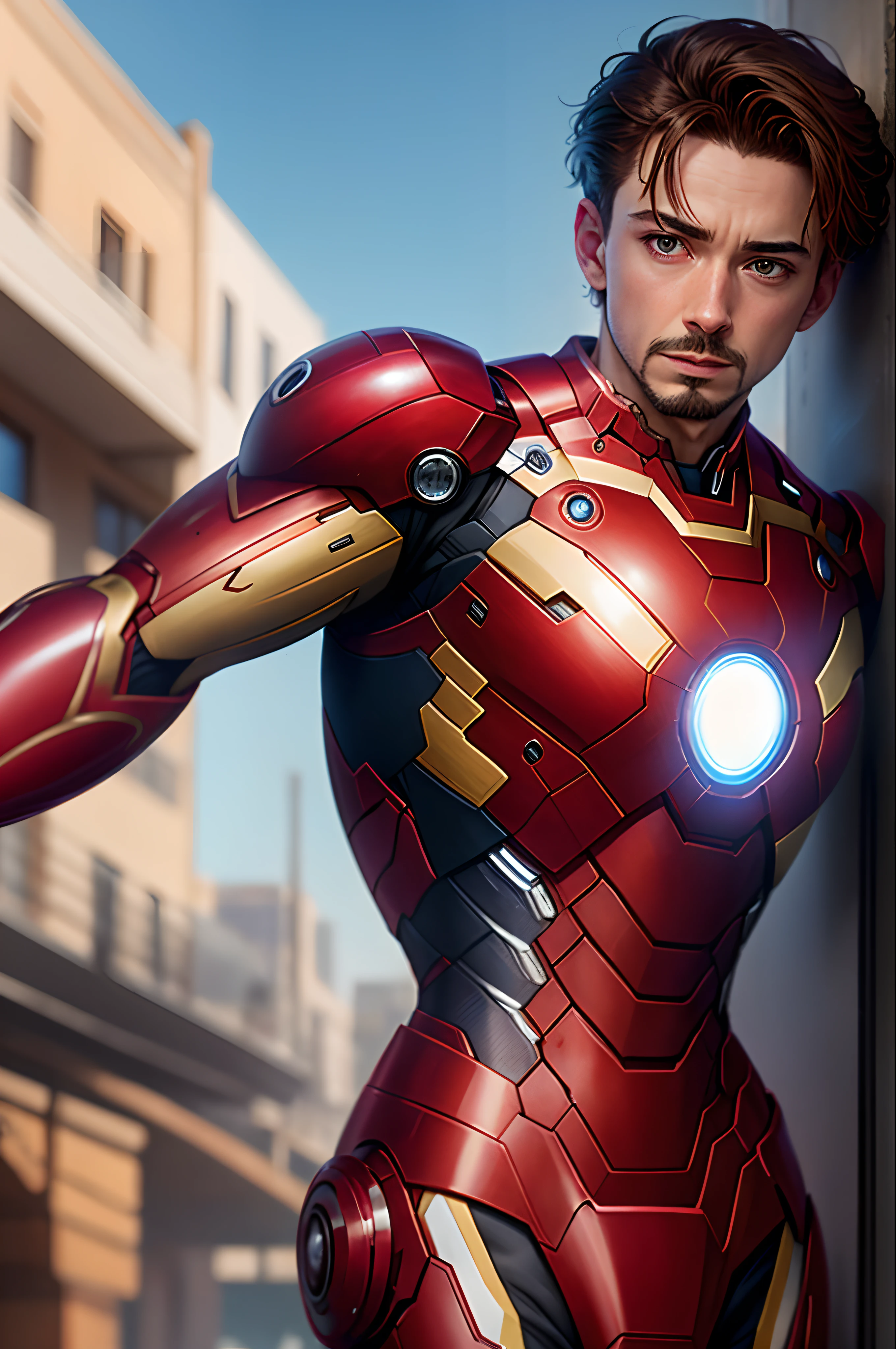 Tom holland as iron man