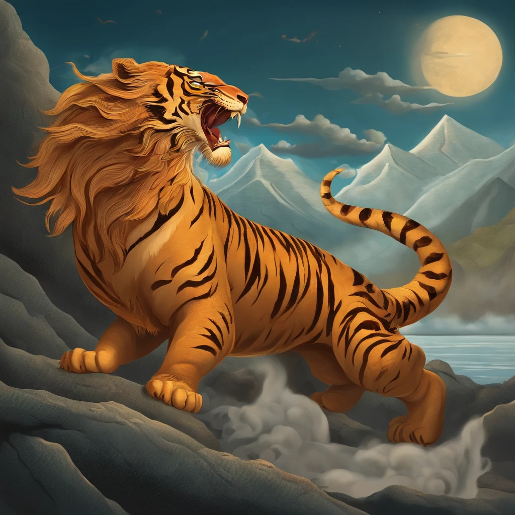 Yamakawa,rios,Sun,Mountain and Sea Skylark Scroll,Ancient mythology《Mountain and Sea Sutra》,Epic composition,shadowing,National style,martial art,Moves,Practice martial arts,Martial arts, mythology, dragon, tiger, tortise, pheonix