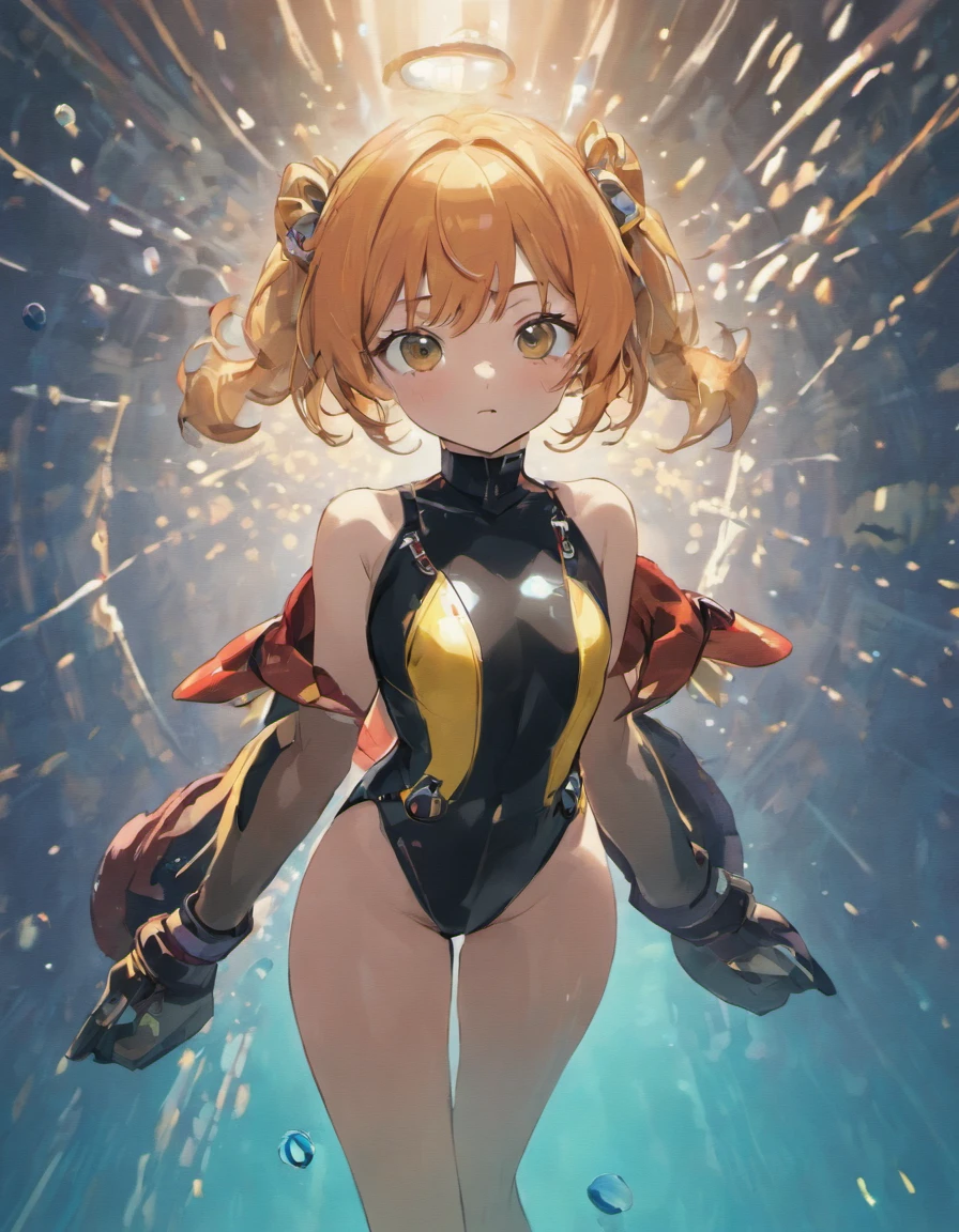 Black skin-tight diving suit, chico trans, muchacho, Obra maestra, cuerpo completo, Calidad HD, alta calidad,Freminet, 1child, solamente, Pelo sobre un ojo, pelo corto, cabello rubio, ojos grises, ojos azules,skirt lift, levantado por uno mismo,
