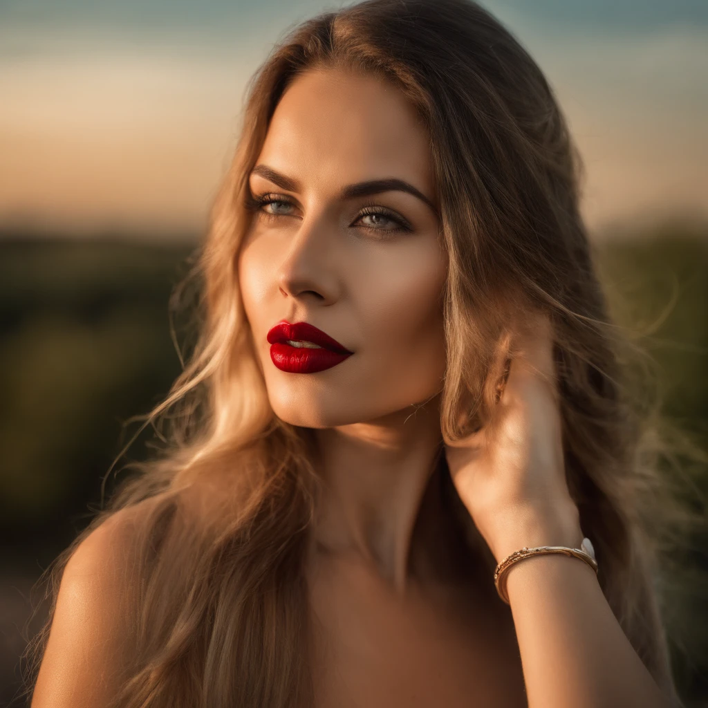 Arafed woman with long hair and red lipstick posing for a photo, Ekaterina, Image de profil, red lips, Photo professionnelle, Femme de 30 ans, 3 0 ans femme, Angiewolf, Photo by Džesika Devic, Photo de profil professionnelle, Moleksandra Shchaslyva, avec des cheveux noirs raides