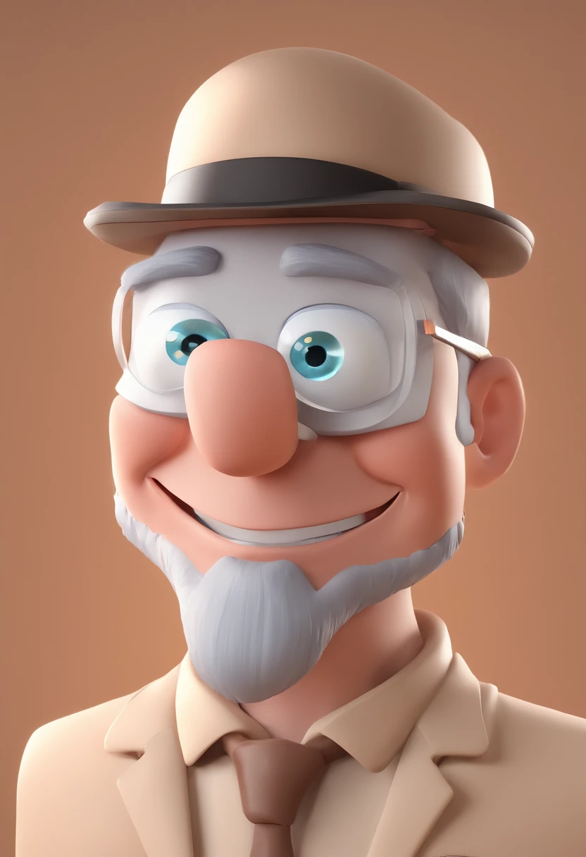 Smiling Man Illustration, sorriso insano, Homem de pele marrom com um sorriso gigante, happily smiling at the camera, sorriso atrevido, he's smiling, sorriso muito grande, Macho sorridente, foto de perfil headshot, rindo sorriso enorme, desenhando no estilo de Arte 3D, c4d, fundo de cor branco puro, estilo disney, estilo pixar render ilustracao Super Detalhe, 8k