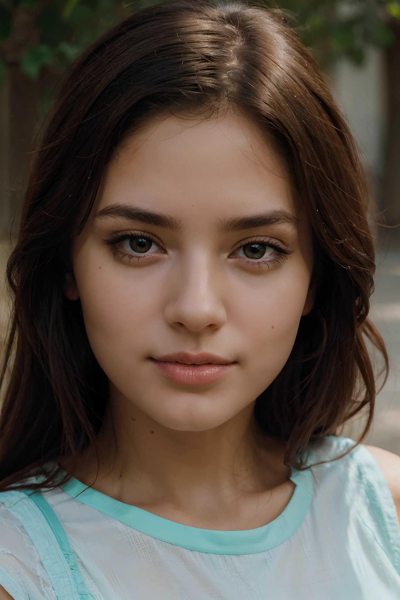 a beautiful face of a girl highlighting its magnificient details