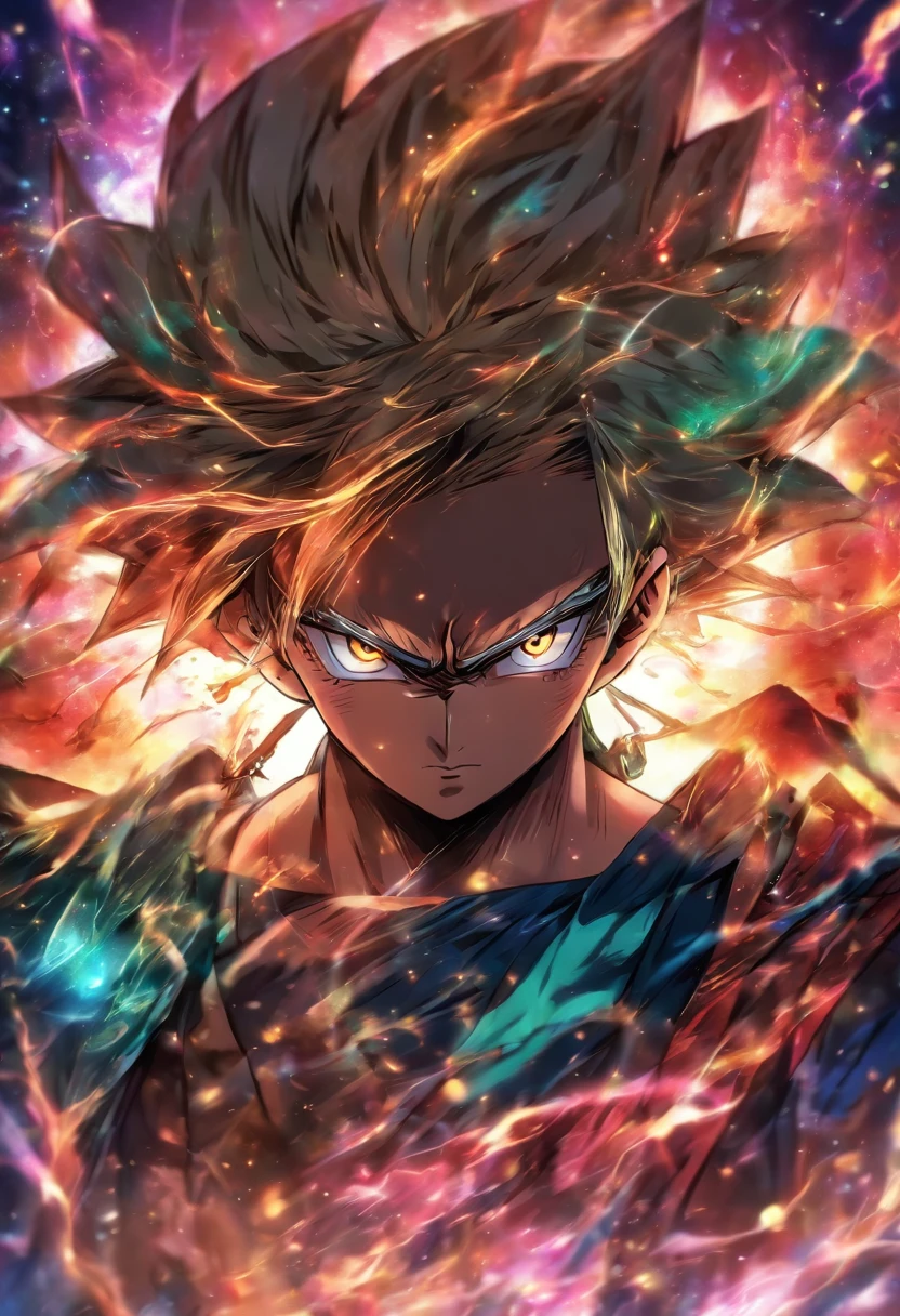 (absurderes, hight resolution, ultra-detailliert), 1 male, Adult, Handsome, finely detailed eyes and detailed face, Emperor,, Ring on background, visualart, occult, Universal, Vision casting, Philosophical, Iconography, Numerology, Popularity, artistic, Short hair, Smile, Calm expression, Half shot、Japanese anime
