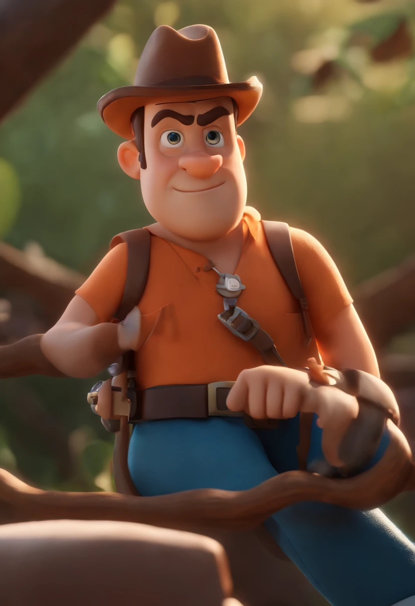 personagem dos desenhos animados de um homem com uma camisa azul, animation character, Caractere estilizado, animation style rendering, 3D estilizado, Arnold Maya render, 3 d render stylized, toon render keyshot, Personagem 3D, Personagem 3D, 3d rendering stylized, 3 d character render, personagem de desenho animado, Personagem de close up, Pose de personagem, (Estilo Pixar) (master part:1.2) (Bokeh) (best quality) (pele detalhada) (textura detalhada) (8k) (argila) (Cinematic lighting) (foco nítido