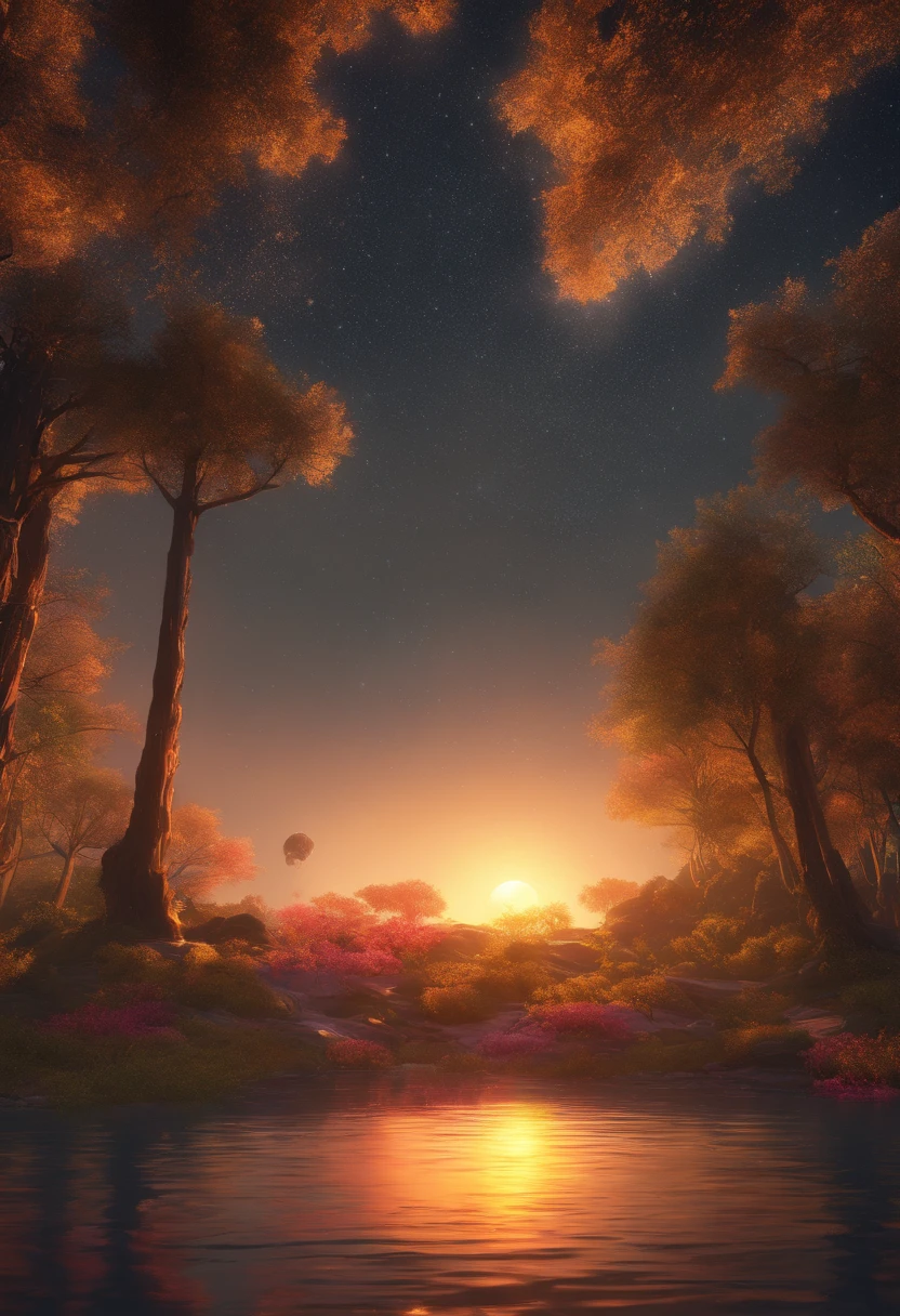 When you wake up from your dream, you find yourself in a decadent world with no people.、It was a different dimension with a starry sky