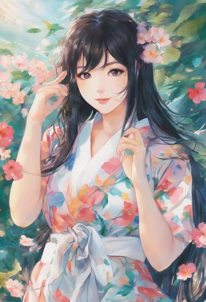 Asian woman close-up, Nico Robin, making:Anime Painter Studio, Realistic anime art style, Realistic anime art style, Marin Kitagawa doujin art, Beautiful Anime Portrait, Anime Realism Style, beautiful anime woman, painted in anime painter studio, high quality doujin art, Range Murata and Art Germ, beautiful anime art style