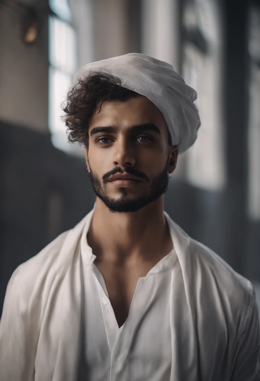 Alhaitham, jovem do sexo masculino, young man, cabelos brancos, rosto raspado limpo, master part, extremely high quality, foco solo, (Skimpy:1.04), by Lee Jeffries Nikon D850 film Stock Photography 4 Kodak Portra 400 camera F1.6 lens rich colors hyper realistic lifelike texture dramatic lighting unrealengine trending on artstation cinestill 800
