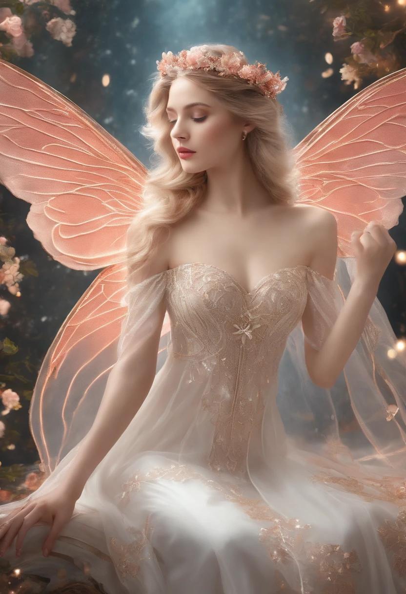 Holy Light Butterfly Angel Girl,Butterfly wings,Chest shooting(mcu),in the style of rococo pastel hues,light white and light red,Incredibly beautiful,SakuraNS,sparkling water reflections,combine,Flowing,hyper realisitc,painting of a,aethereal,Elsa Burda,stockphoto,Elements of mixed reality and fantasy,Ray traching,Intricate patterns,delicate linework,Pressed crystals,Delicate hands
Information