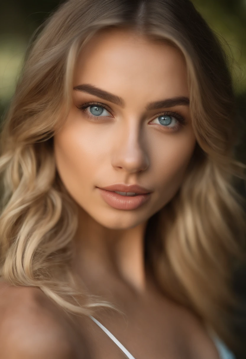 Oman with matching tank top and panties, fille sexy aux yeux bleus, Portrait Sophie Mudd, Portrait de Corinna Kopf, cheveux blonds et grands yeux, selfie of a young woman, ohne Maquillage, maquillage naturel, Look directly into the camera, Visage avec Artgram, dezentes Maquillage, Superbe photo du corps entier,walking in a park, gros seins, Blonde, Latin