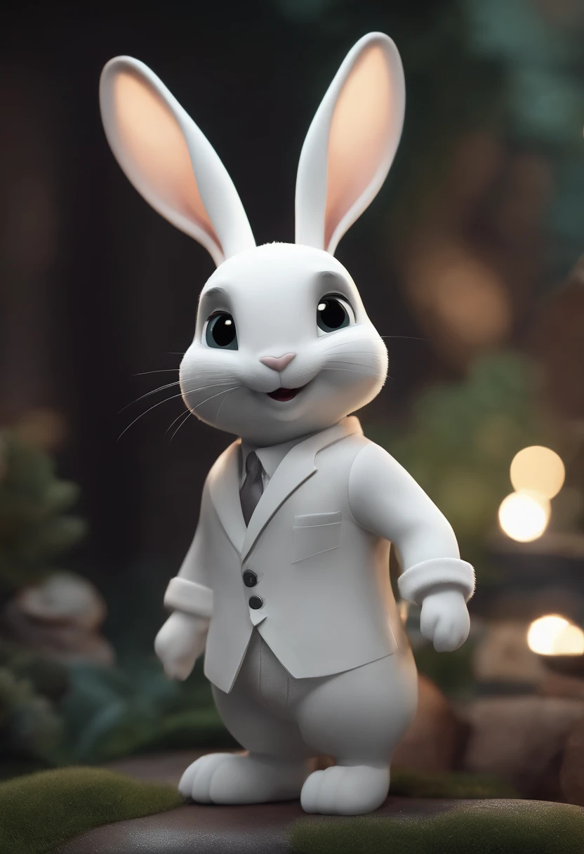 personnage de dessin animé d’un lapin blanc avec des taches grises personnage d’animation, Caractère stylisé, Rendu de style d’animation, 3D stylisée, Rendu Arnold Maya, Rendu 3D stylisé, Toon Render Keyshot, Caractère 3D, Caractère 3D, Rendu 3D stylisé, Rendu de caractère 3D, Personnage de dessin animé, Personnage en gros plan, Pose du personnage, (Pixar Style) (Partie maîtresse:1.2) (Bokeh) (meilleur qualité) (Peau détaillée) (Texture détaillée) (8k) (argile) (éclairage cinématographique) (mise au point nette