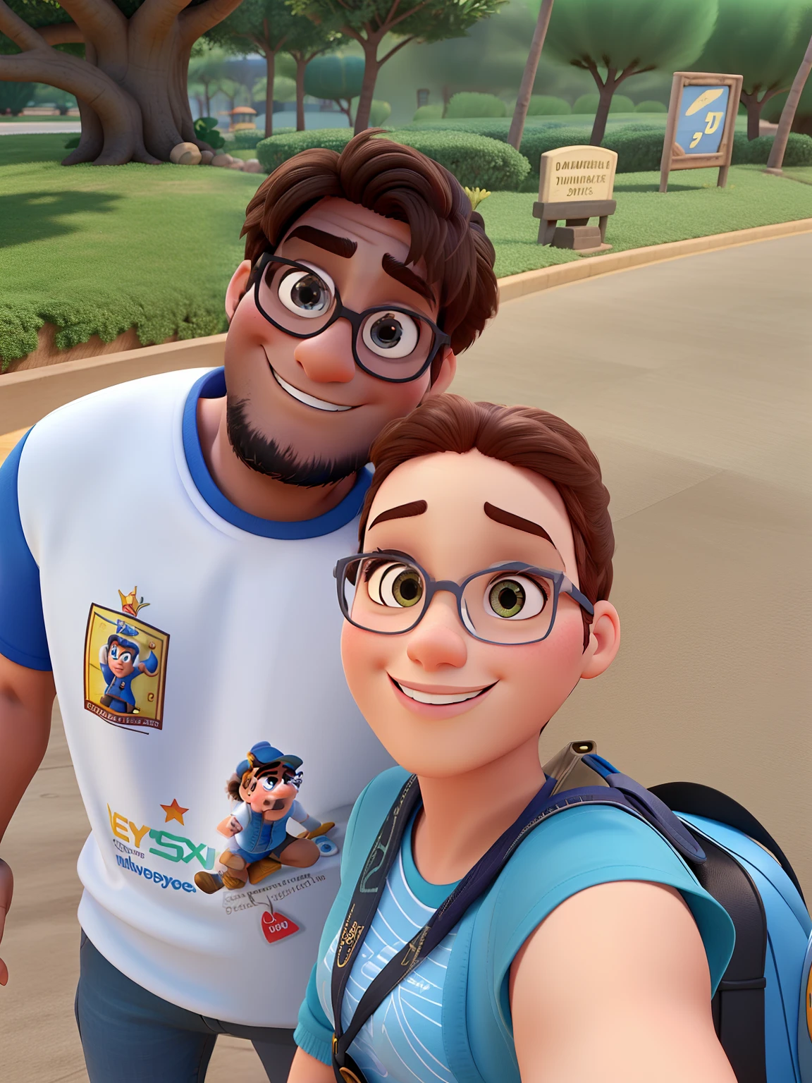 Mulher e homem estilo Disney pixar ,alta qualidade,melhor qualidade