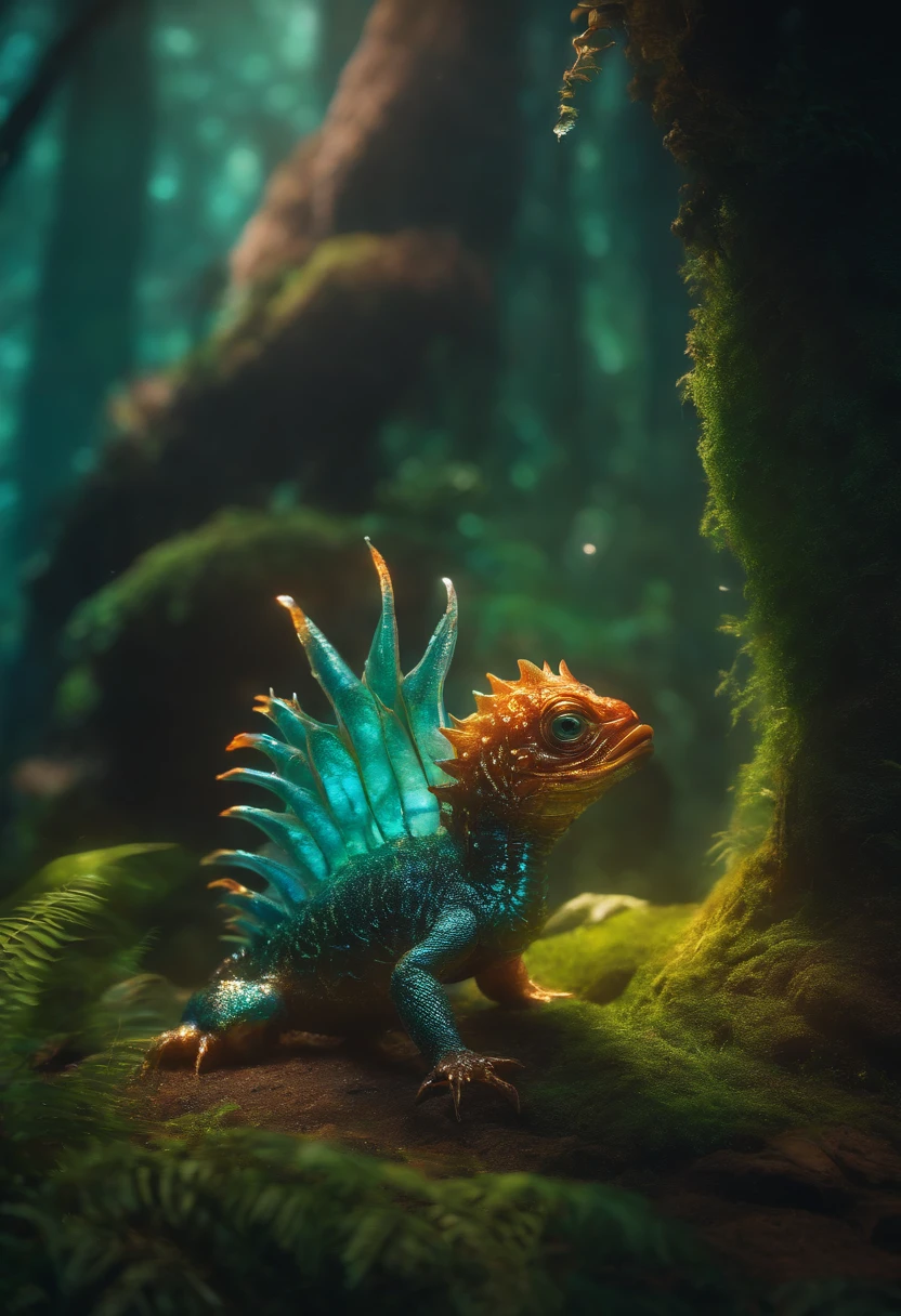 Monstro de cristal bonito, detalhado 8k lindo brilhante com muita qualidade