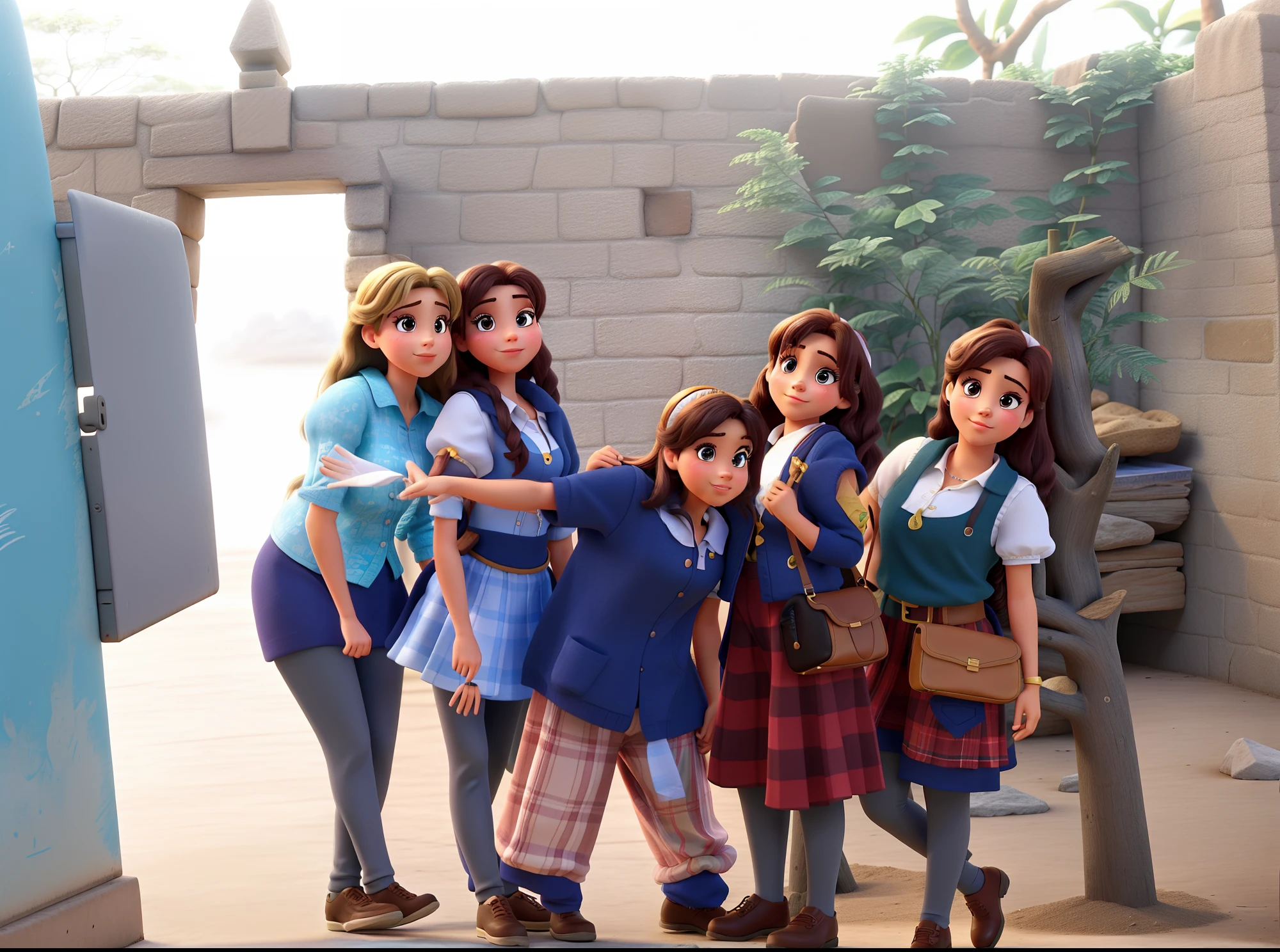 5 primas mulheres no estilo Disney, melhor qualidade, maior qualidade