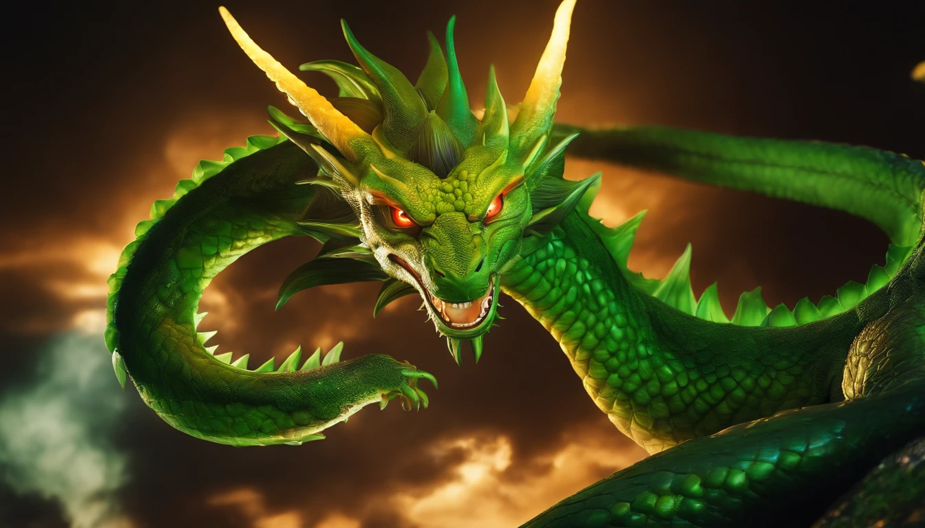 Fat female Dragon burping in face, showing her troath